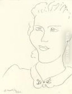 Tete De Femme, Col A Fleurs by Henri Matisse