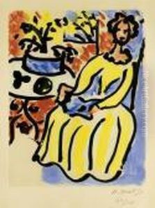 Marie-jose En Robe Jaune (d. 817) by Henri Matisse