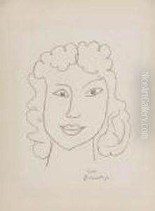 Tete De Jeune Fille De Face by Henri Matisse