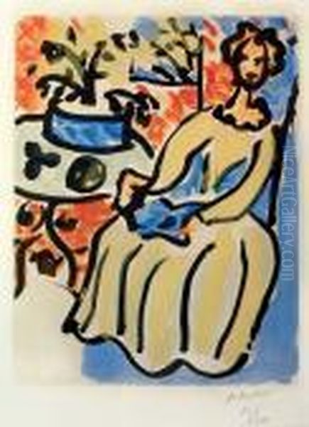 Marie-josa En Robe Jaune - view 1