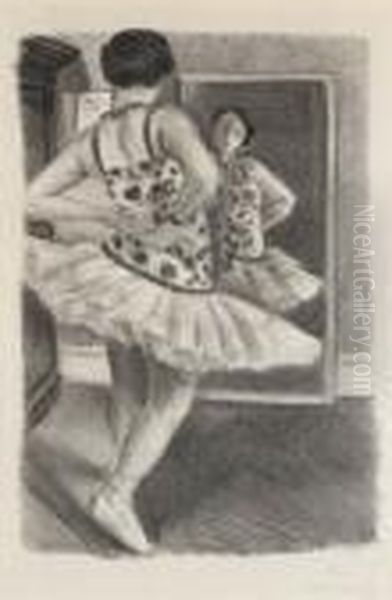Danseuse Reflatae Dans La Glace - view 1