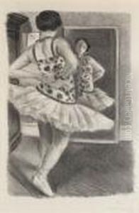 Danseuse Reflatae Dans La Glace