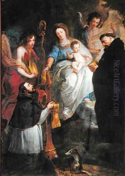 The Virgin Giving a Stole to St. Hubert - view 1