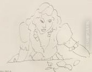 Buste De Jeune Femme Avec Fruits by Henri Matisse