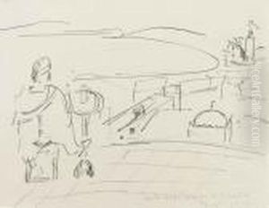 Vue Du Cafe Arabe De La Casbah, Tanger by Henri Matisse