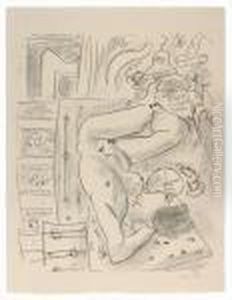 Nu Renverse Au Brasero by Henri Matisse