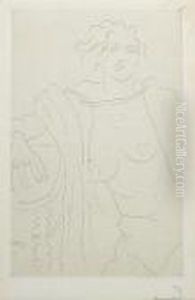 Figure Assise, Le Bras Droit Appuye Sur Une Table by Henri Matisse