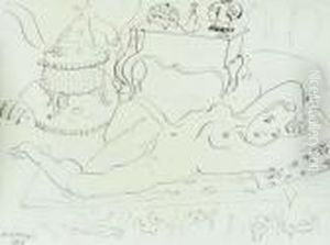 Nue Allongee Dans Un Interieur by Henri Matisse