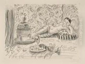 Odalisque, Brasero Et Coup De Fruits by Henri Matisse