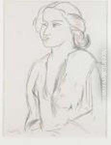 Portrait De Femme En Buste by Henri Matisse