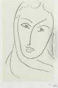 Jeune Femme Au Foulard (duthuit 691) by Henri Matisse