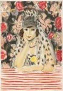L'espagnol A La Mantille (g.p. E645), 1925 by Henri Matisse