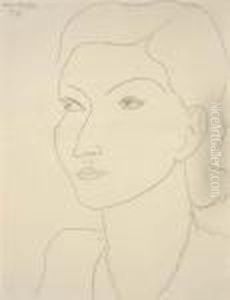 Portrait De Mademoiselle Jacqueline Leriche by Henri Matisse