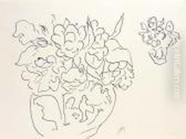 Deux Vases De Fleurs - view 1