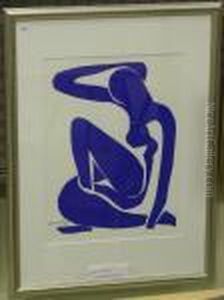 Efter Hans "decoupage"-figurer. Bildstorlek by Henri Matisse