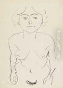 Nu De Face, Vue Plongeante by Henri Matisse