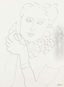 Figure, Col Plisse En Rucher by Henri Matisse
