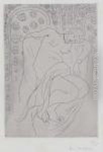 Figure Endormie Sur Fond Moucharabieh by Henri Matisse