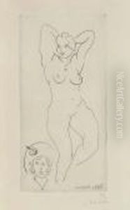 Nu. Epoque Du Chapeau Jaune by Henri Matisse
