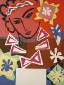 Woman Andflowers by Henri Matisse