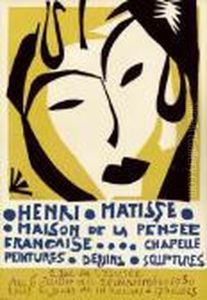 Henri Matisse, Poster For Maison De La Pensee Francaise by Henri Matisse