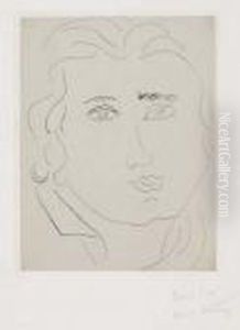 Tete De Jeune Fille Aux Sourcils Rectangulaires by Henri Matisse