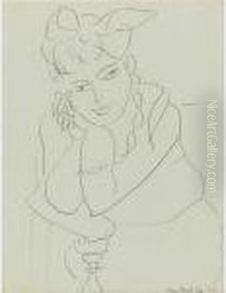 Femme Accoudee (study For Michaela) - view 1