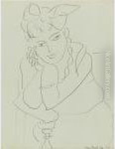 Femme Accoudee (study For Michaela) by Henri Matisse