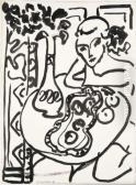 Figure Feminine Et Fruits - view 1