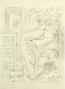 Nu Renverse Au Brasero by Henri Matisse