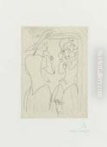 Jeune Fille Au Chapeau Devant La Glace by Henri Matisse