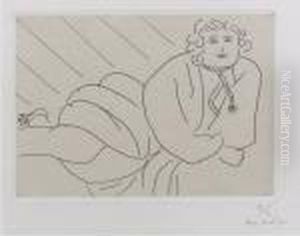 Jeune Femme, La Cordeliere De Son Peignoir En Collier (d. 193) by Henri Matisse
