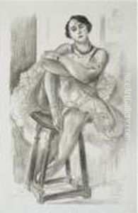 Danseuse Au Tabouret (d. 481) by Henri Matisse