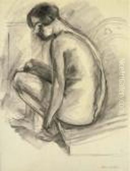 Jeune Femme Accroupie - view 1
