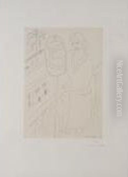 Jeune Femme Au Balcon Observant Des Perruches (d. 214) - view 1