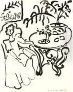 Jeune Fille A La Table by Henri Matisse