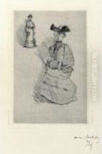 1869-1954
 Deux Femmes En Costume De Ville (duthuit 9) by Henri Matisse