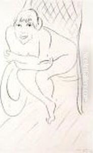 Nu Au Rocking Chair (d.410) by Henri Matisse