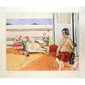Odalisque Sur La Terrasse (d.i)