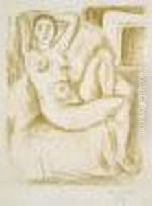 Nu Au Fauteuil Bistre. 1925. by Henri Matisse