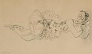 Danseuse Allongee, Tete Accoudee From Dix Danseuses by Henri Matisse