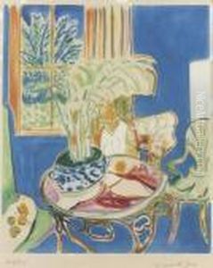 "petit Interieur Bleu". by Henri Matisse