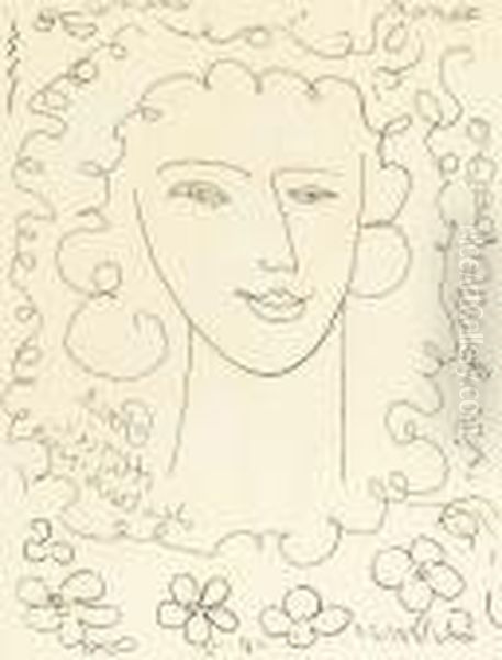 Jeune Fille Souriant Et Fleurs - view 1