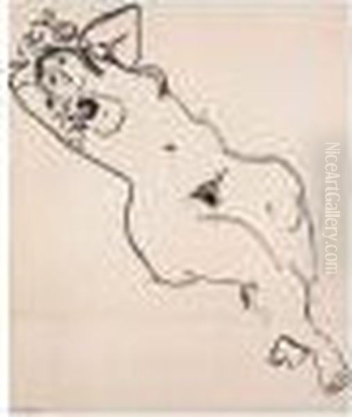 Jeune Femme Nue Allongee - view 1
