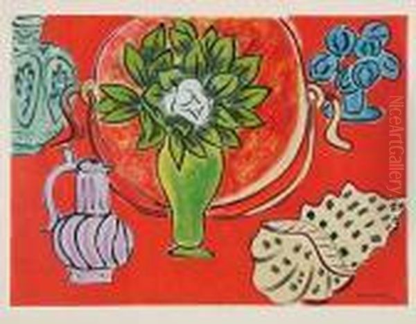 Nature Morte Avec Fleurs Et Un Coquille - view 1