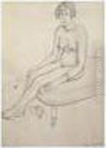 Le Modele Nu Assis by Henri Matisse