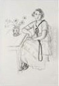 La Robe Jaune Au Ruban Noir (duthuit 424) by Henri Matisse