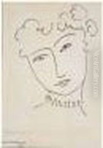 La Pompadour, 1951. by Henri Matisse