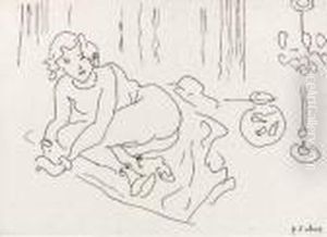 Nu Couche. Interieur A La Lamoe Venitienne by Henri Matisse