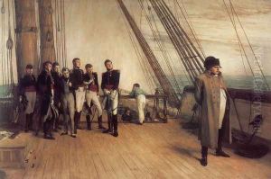 On Board HMS Bellerophon by Sir William Quiller-Orchardson